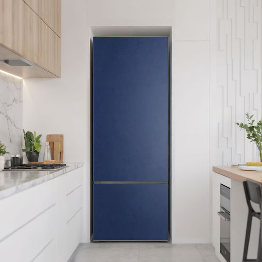 Wandsticker Magnetisches Kühlschrankcover Für Jede Küche Blau 70x190 Cm