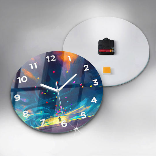 Tulup Kids Glass Wall Clock