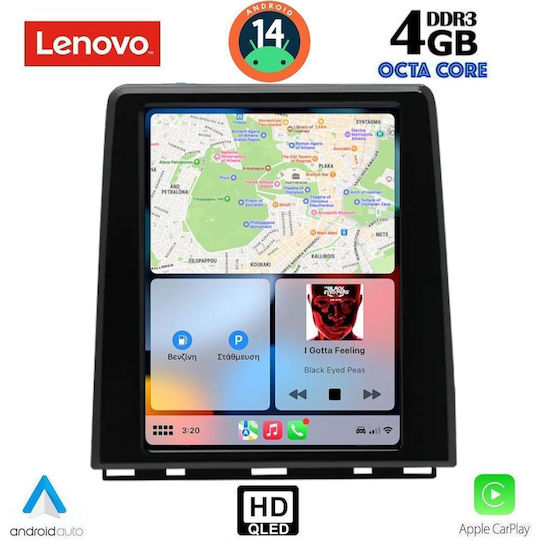 Lenovo Ηχοσύστημα Αυτοκινήτου για Renault Clio / Captur 2019 (Bluetooth/USB/WiFi/GPS/Apple-Carplay/Android-Auto) με Οθόνη Αφής 5.1"
