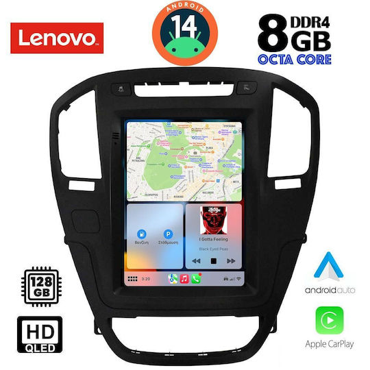 Lenovo Car Audio System for Opel Insignia 2008-2013 (Bluetooth/USB/WiFi/GPS/Apple-Carplay/Android-Auto)
