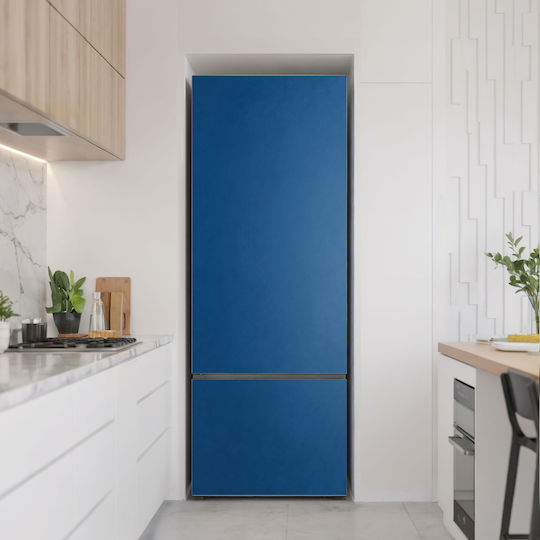 Moderner Magnetischer Kühlschrankaufkleber Einfach Anzubringen Blau 70x190 cm