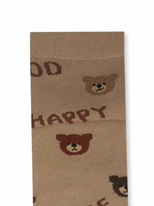 Baumwollsocken Zehensocken Mit Muster Teddy Bär YTLI