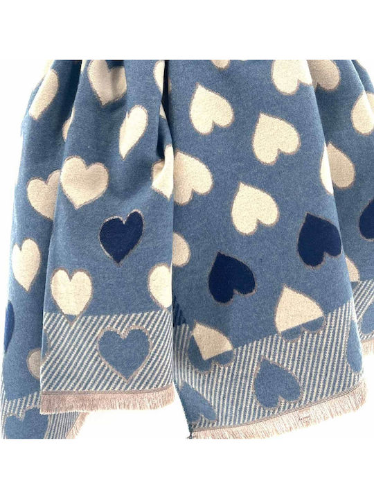Women's Wool Scarf Blue