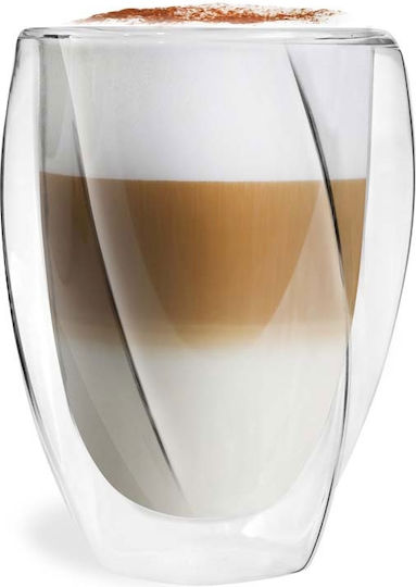 Vialli Design Cristallo Σετ Ποτήρια Κοκτέιλ / Καφέ / Freddo Γυάλινα 300ml 2τμχ