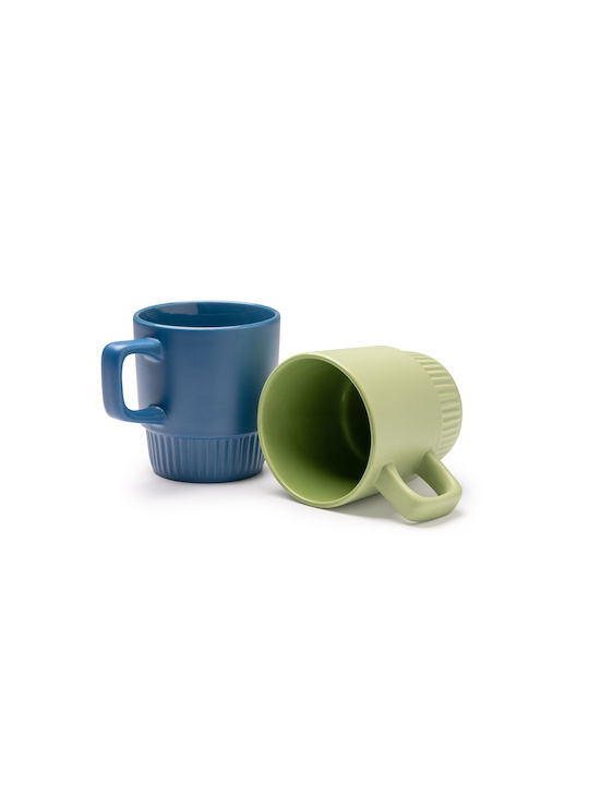 Longi Cană Ceramică Verde 300ml