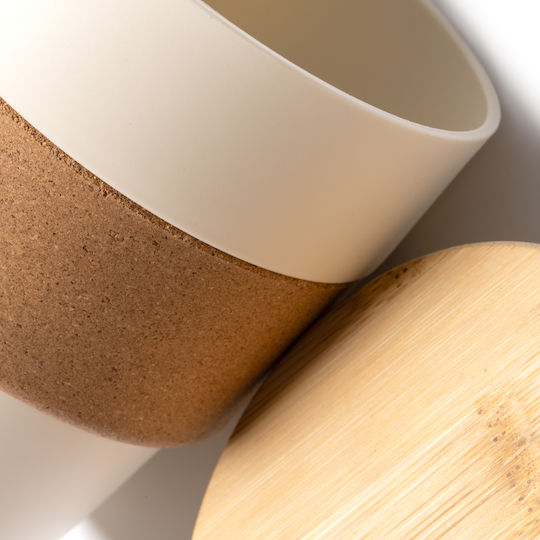 Lovren Mug Bamboo with Lid Blue 350ml
