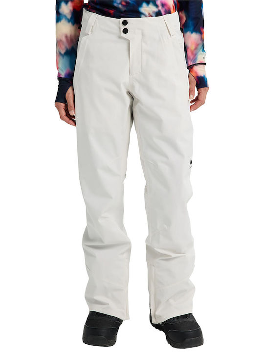Burton Reserve 2l Stretch 3026810AR00 Γυναικείο Παντελόνι Σκι & Snowboard Λευκό