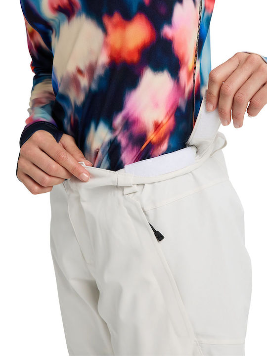Burton Reserve 2l Stretch 3026810AR00 Women's Trousers for Ski & Snowboard White