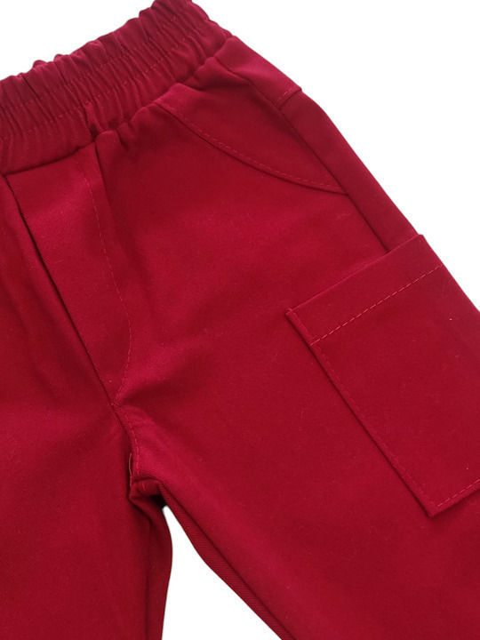 Kinder-Set mit Hose Winter 2Stück Blue/Red