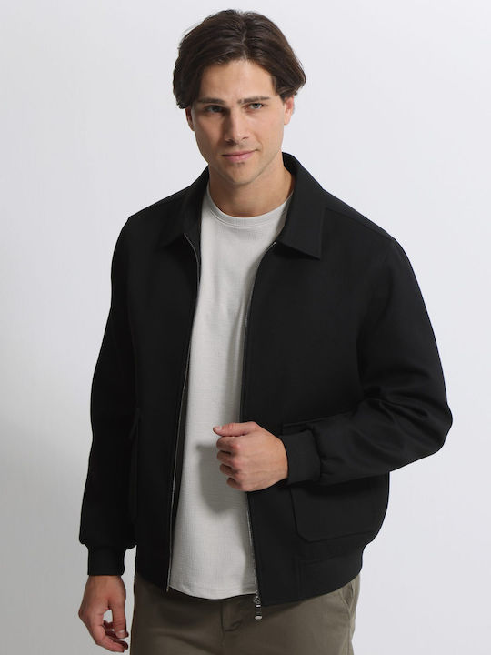 Men's Half Coat Black