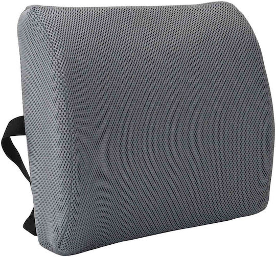 vidaXL Μαξιλάρι Πλάτης με Memory Foam 34x31.5x12cm σε Γκρι χρώμα 42012706