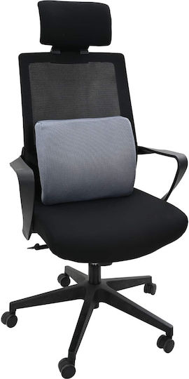 vidaXL Μαξιλάρι Πλάτης με Memory Foam 34x31.5x12cm σε Γκρι χρώμα 42012706