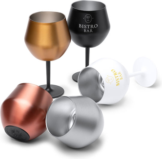 Pahar Pentru Apă Inox Negru 380ml