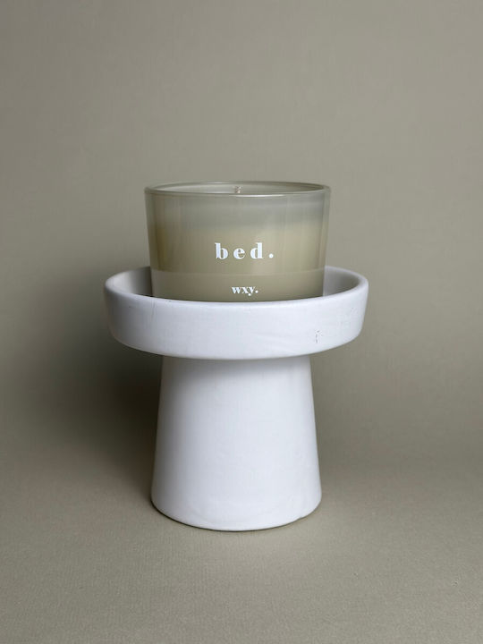 wxy. Aromatic Soy Candle Bed Classic in Jar with Perfume Warm Musk & Black Vanilla 95g