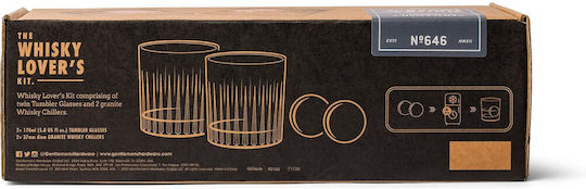 Gentlemen's Hardware Set Pahare Din Sticlă 230ml 2 Bucăți