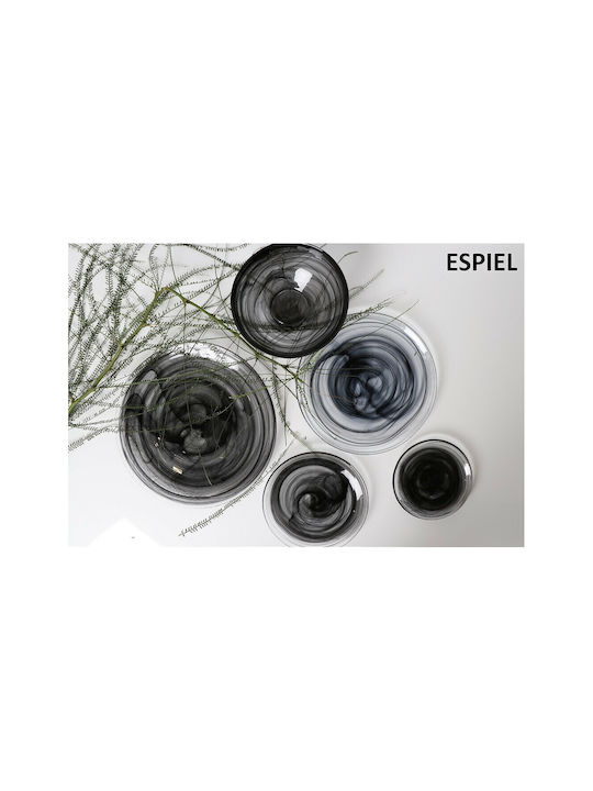 Atlas Filtri Set of Glasses Water made of Glass in Black Color 120ml 6pcs