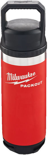 Milwaukee Packout Bottle Thermos Stainless Steel 532ml Red