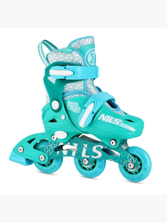 Nils Inline Αυξομειούμενα Rollers Τιρκουάζ Ενηλίκων/Παιδικά