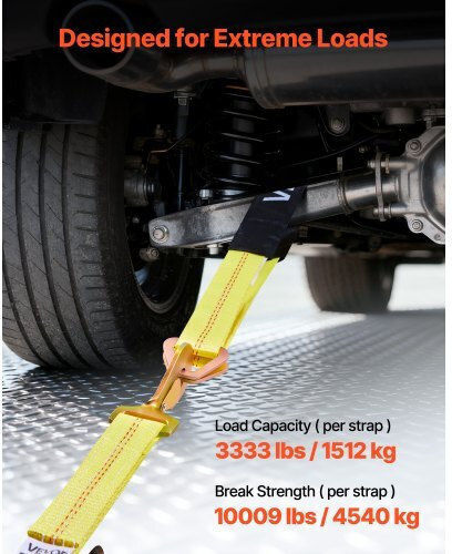 Vevor Car Towing Strap In Yellow Colour