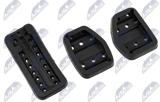 NTY Car Pedal Set Non Slip for Citroen / Peugeot C5 / C8 / DS5 / 508 / 3008 Silver 3 Pieces