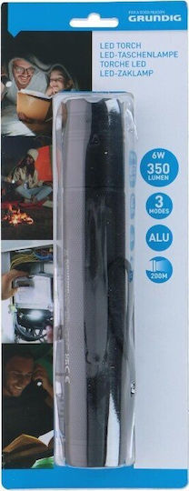 Grundig Flashlight LED with Maximum Brightness 350lm Transparent