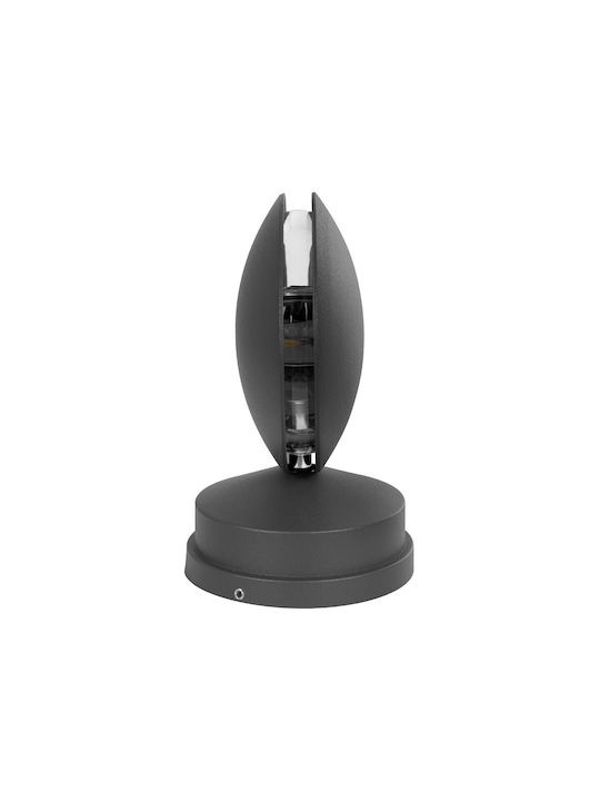 GloboStar Zeroda Wall-Mounted Outdoor Lighting LED IP65 9W with Cool White Light Double Beam 9.5x11x16cm