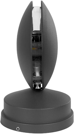 GloboStar Zeroda Επιτοίχιο Εξωτερικό Φωτιστικό LED IP65 9W με Ψυχρό Λευκό Φως Διπλής Δέσμης 9.5x11x16εκ.