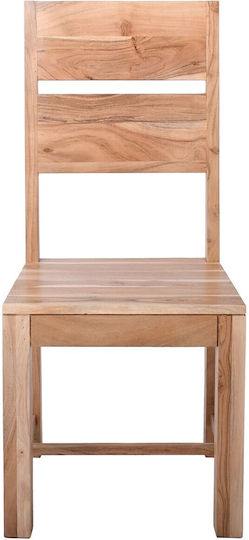 Lizard Max Dining Room Wooden Chair Natural 45x51x100cm 2pcs