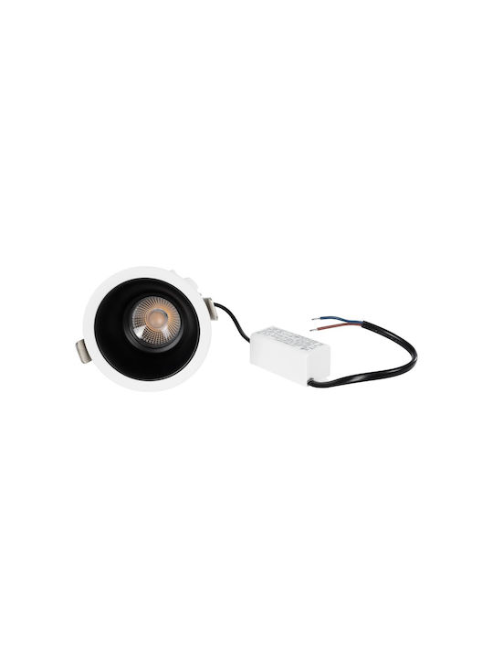 GloboStar DUSTY Металик Вграден Спот с Патрон Вграден LED Бял 8x8см. 1бр