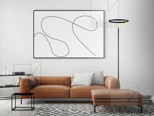 Helestra LED Floor Lamp with Warm White Light 1930lm Black
