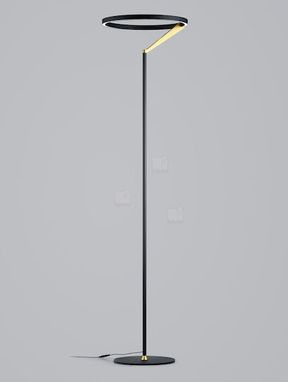 Helestra LED Floor Lamp with Warm White Light 1930lm Black