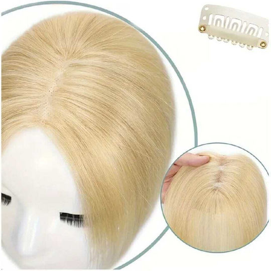 Topper Toupe De Păr Uman Full Lace Cusut Transparent Blondă 16 Inch