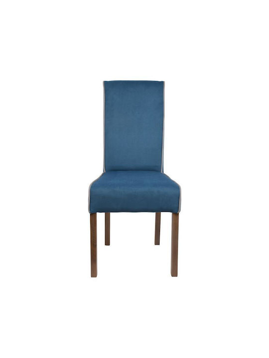 Τ-26 Stühle Speisesaal Blue With Grey Stripe 2Stück 47x60x100cm