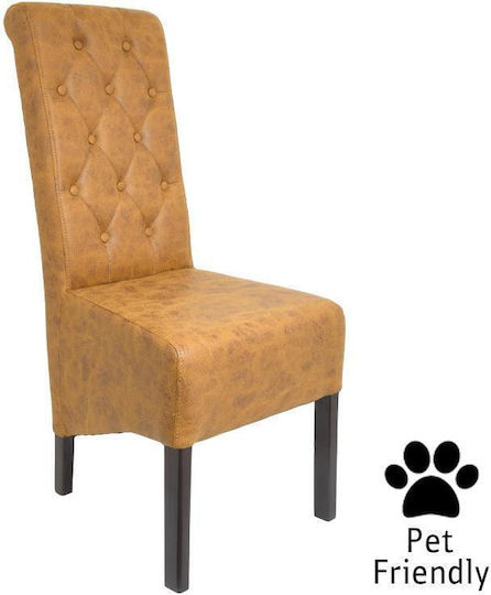 Τ-14 Stühle Speisesaal Ochre 2Stück 45x65x103cm