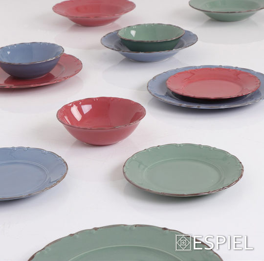 Espiel Liana Farfurie adâncă din Porțelan Maro 23cm 6buc