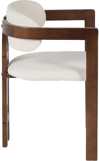Winsor Stühle Speisesaal Beige-walnut 2Stück 58.5x51x76cm