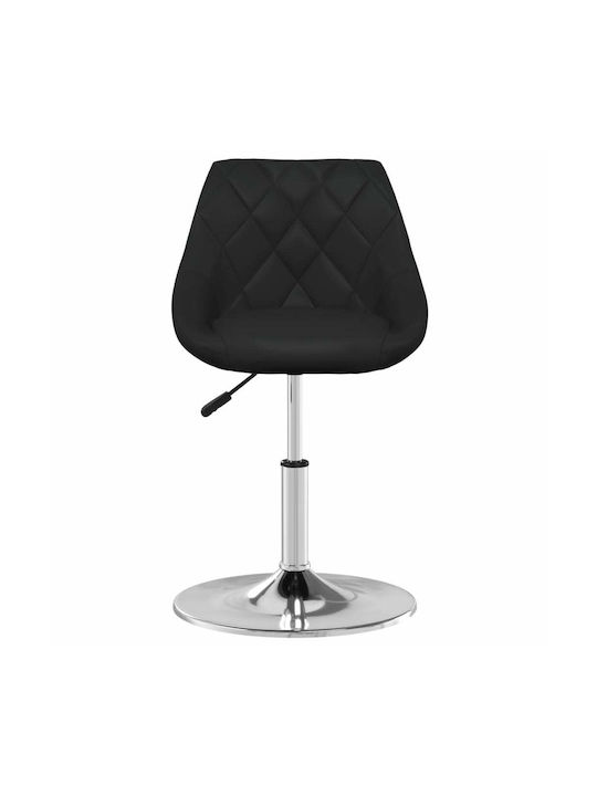 vidaXL Barhocker mit Rückenlehne & Verstellbarer Höhe Schwarz 4 Stück 44x46x62cm