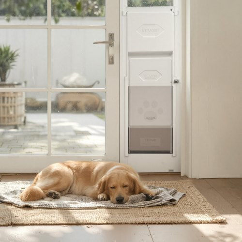 Vevor Door Dog made of Metal in White Color 26.04 x 41.28cm