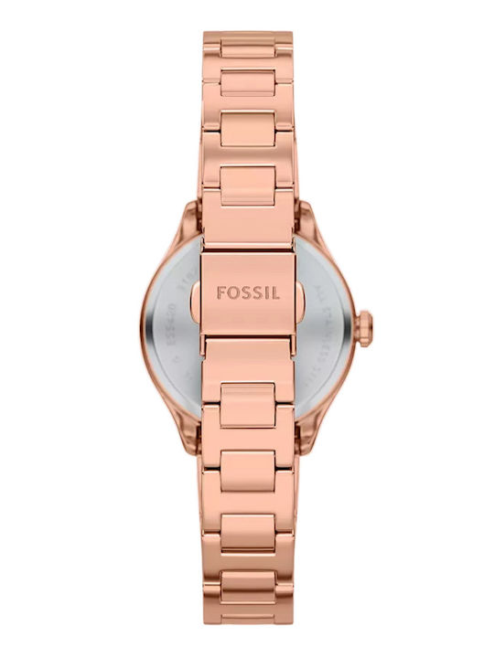 Fossil Damen Uhr mit Rosa Metallarmband
