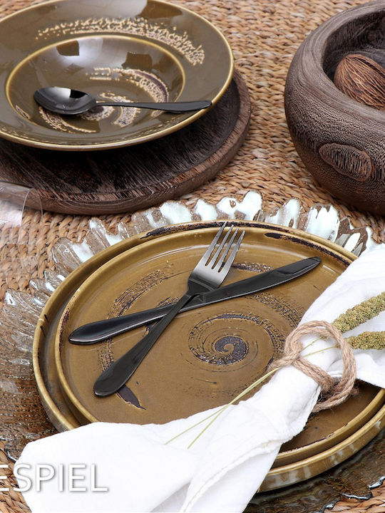 Espiel Typhoon Чиния Плитко Кафяв 21см 6бр