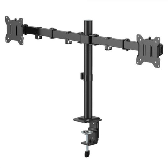 Sbox Стойка за 2 Монитори до 32" с Рамо Черна (LCD-352/2-3)