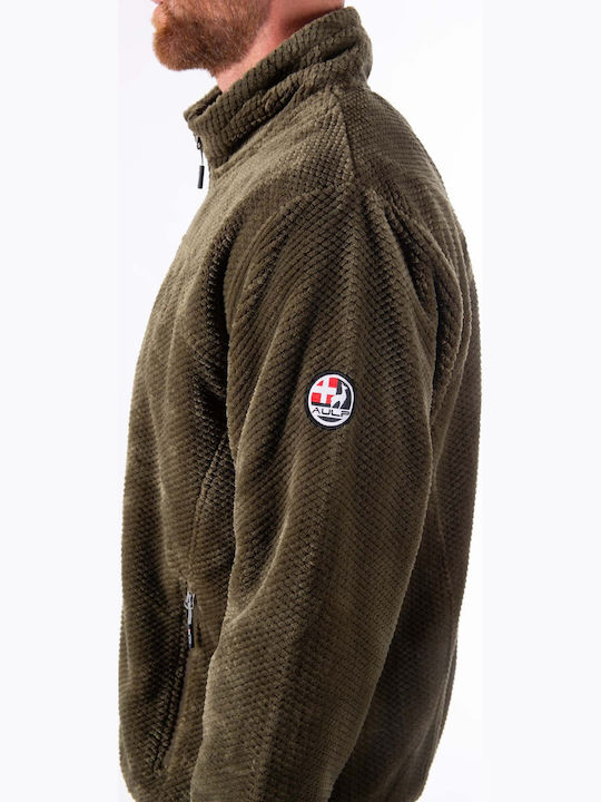 Men's Fleece Cardigan Khaki