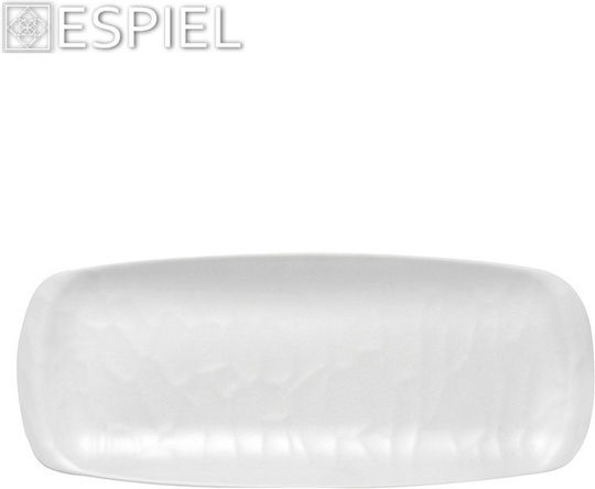 Espiel Wavy Matte Πιάτο Ρηχό Ορθογώνιο από Μελαμίνη Λευκό 33.5x13.5cm 6τμχ Espiel Wavy Matte Πιάτο Ρηχό Ορθογώνιο από Μελαμίνη Λευκό 33.5x13.5cm 6τμχ
