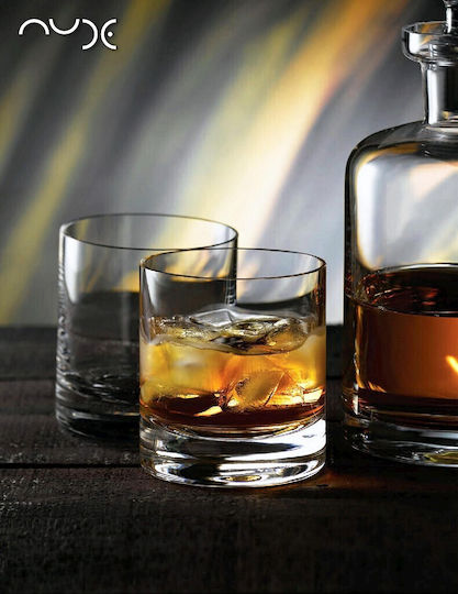 Espiel Rocks-s Set of Glasses Whiskey made of Crystal in White Color 6pcs