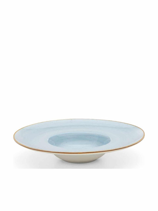 Yuk Plate Soup made of Porcelain Beige with Diameter 26.5cm 6pcs