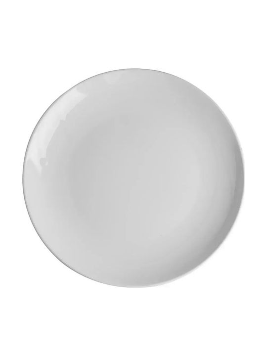 Yuk Plate Shallow made of Porcelain White with Diameter 25cm 6pcs