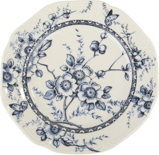 Oriana Ferelli Teller Wüste aus Porzellan Blau mit Durchmesser 20cm 6Stück