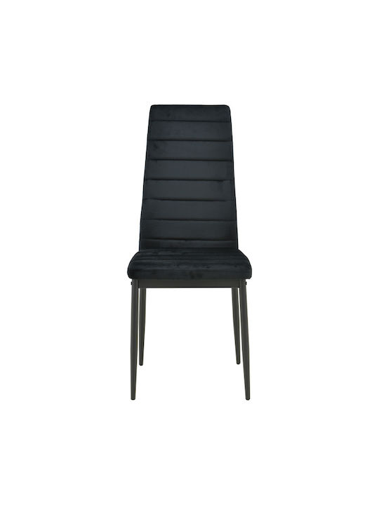 Parker Dining Room Velvet Chair Black Shade 39.5x48x95cm