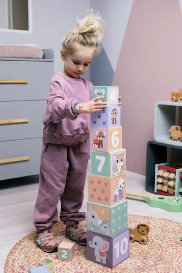 Joueco Stacking Toy Paper Sorting Cubes for 12++ Months