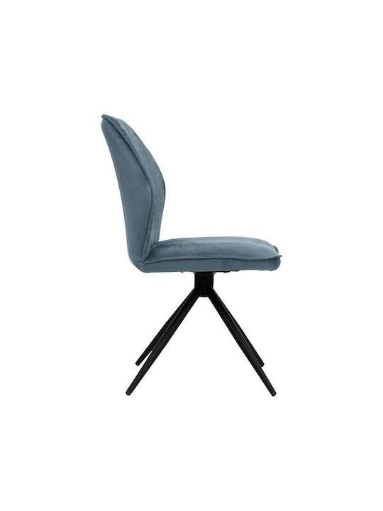 Arleta Dining Room Metallic Chair Sky Blue 52x46x91cm 2pcs